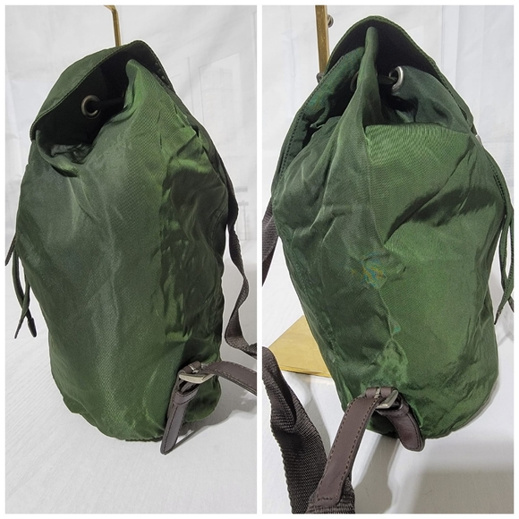 PRADA Tessuto Backpack Nylon Army Green - Picture 9 of 13